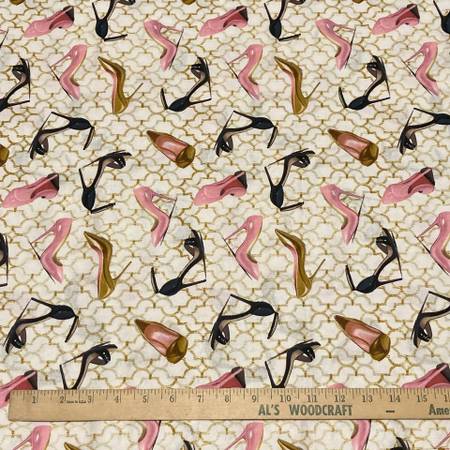 1 yard of Heels Shoe Fabric 1