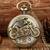 ANTIQUE BRONZE "MOTORCYCLE" POCKET WATCH 3 thumbnail