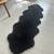 Black 6 X 2 ft sheepskin Rug Throw Black Long Natural Decor 9 thumbnail