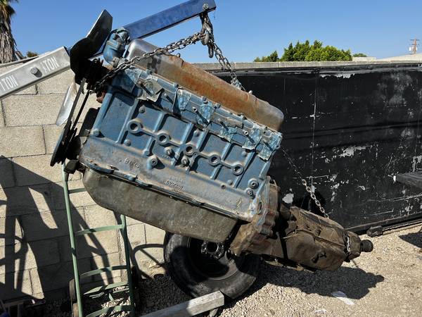 GM CHEVY- 248- ENGINE 1955-1959  REBUILD ENGINE - PLUS USED TRANNY 1