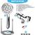 High Pressure Handheld Shower Head -9 Spray Modes with 60 Inch Hose (Chrome) 2 thumbnail