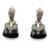 Sterling Silver Black Onyx Marcasite Earrings 1 thumbnail