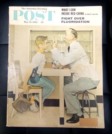 OPTOMETRY NORMAN ROCKWELL SAT. EVENING POST WHOLE ISSUE EYE EXAM O-58 1