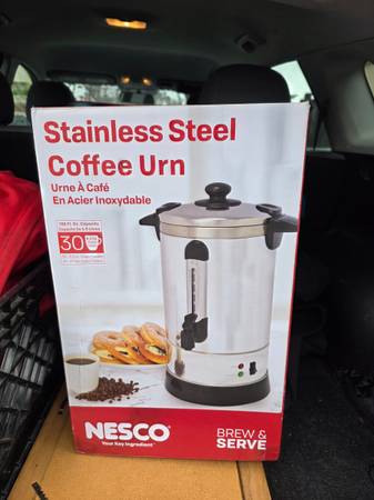 NIB Nesco Professional Coffee Urn, 30 Cups, Stainless Steel 1