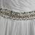 Mori Lee White Wedding Dress Strapless Ruched Beaded, Flowy, long 2 thumbnail