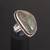 Sterling Silver 925 Kidney Shape Labradorite Ring, Sz 8 3/4 4 thumbnail