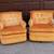 A Pair Of Orange Velvet (?) MCM Swivel Chairs Kay Chair Co. 1 thumbnail