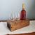 Handcrafted Oak Wine Caddy with Glasses 4 thumbnail