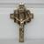 Crucifix IHS INRI Brass Plated Ornate Metal Catholic Wall Decor 1 thumbnail