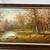 Autumn Landscape, Trees and River, Large Framed Oil Painting on Canvas 8 thumbnail