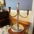 Solid heavy  silver plated Mid Century Mod candelabra 1 thumbnail