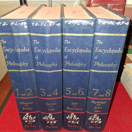 The Encyclopedia of Philosophy 4 vol. Complete set 1