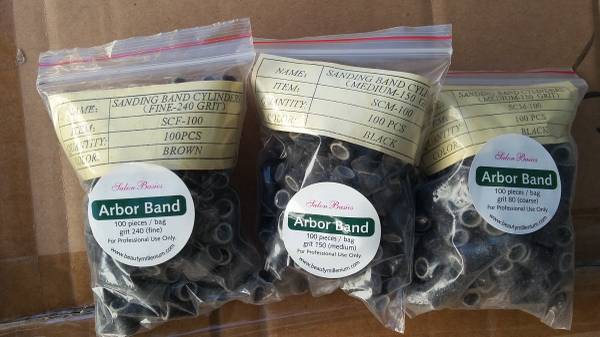Nail sanding bands 100 counts Fine and Coarse 1
