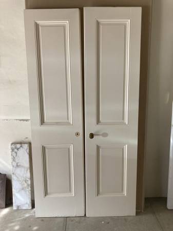 1930s Interior Solid Wood French Doors 1