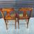 Matching Pair of Antique Tiger Maple Chairs with Cane Seats. 13 thumbnail