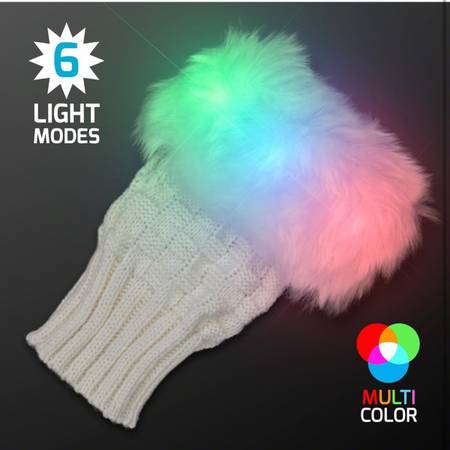 Super fun faux fur LED lights gloves and cat ears! Perfect for Burning Man, Fest - $13 (Santa Monica)63471471972995123