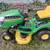 John deere rider with bagger 1 thumbnail