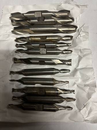 Lot of endmills new and some use 1/2”-5/33” many sizes 1