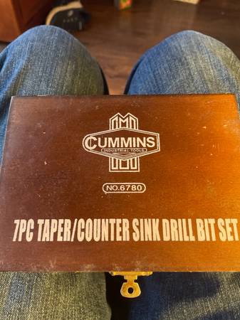 7 PC TAPER/COUNTER SINK DRILL BIT SET 1