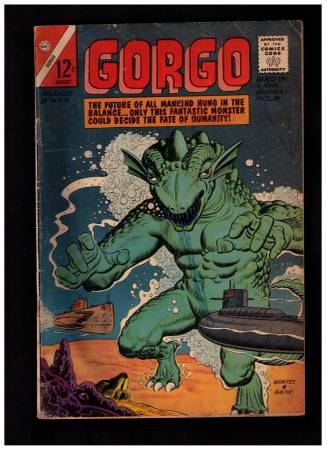 Gorgo Comic August 1963 Monster 12 cent book LOW GRADE 1