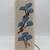 Mid Century Chinoiserie Stoneware Pottery Lamp SIGNED Blue & White 3 thumbnail