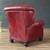 Ethan Allen Burgundy Leather Chesterfield Reclining Lounge Chair 6 thumbnail