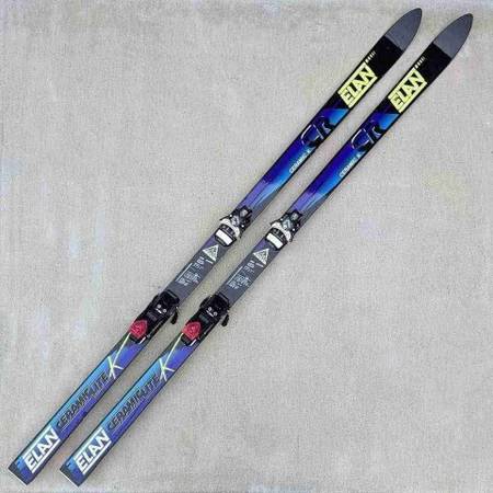 Elan Ceramic Lite K 180cm vintage downhill skis & Tyrolia bindings 1