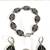 Brand new sterling silver 7” bracelet, black onyx gemstones with matching earr 2 thumbnail