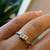 White Gold Ring (Size 5) with 3 Natural Diamonds Stones 6 thumbnail