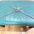 Mid century modern faux leather ottoman 2 thumbnail