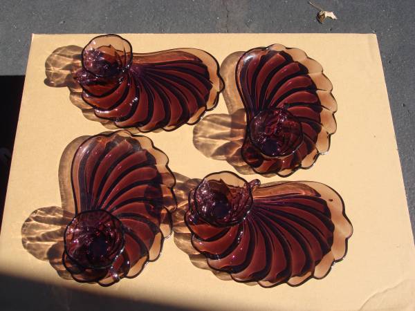EIGHT PIECE GLASS SNACK SET 1