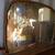 Antique Arched Top Mirror with Wood Frame 48 inches across 2 thumbnail