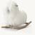 RH MONGOLIAN WOOL ANIMAL ROCKER - LAMB NATURAL 1 thumbnail