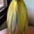 Reed Teardrop-shaped Handblown Glass Light Pendant, Grn w/Metal Accent 2 thumbnail