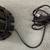 Mid century modern McM Table lamps Rustic Pair Linen Drum Shades 7 thumbnail