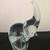 Large Hand Blown Solid Glass Elephant Signed 7 x 4.5" 6 thumbnail