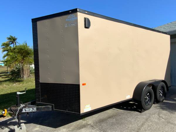 ***2023 Rock Solid Cargo - 7x14, VNose, Electric Brakes, 2x3500axle*** 1