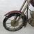 Vintage Retro Style Steel Metal Burgundy Chopper Motorcycle Model 19" 2 thumbnail
