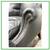Vintage Chippendale Style Black Leather Arm Chair + Ottoman, Set 12 thumbnail