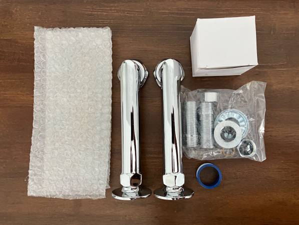 BRAND NEW 6" CHROME DECK MOUNT COUPLERS 1