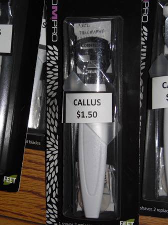 Callus Shavers by "Studio M Pro" $1.50 --New in Package-Half Price-- 1