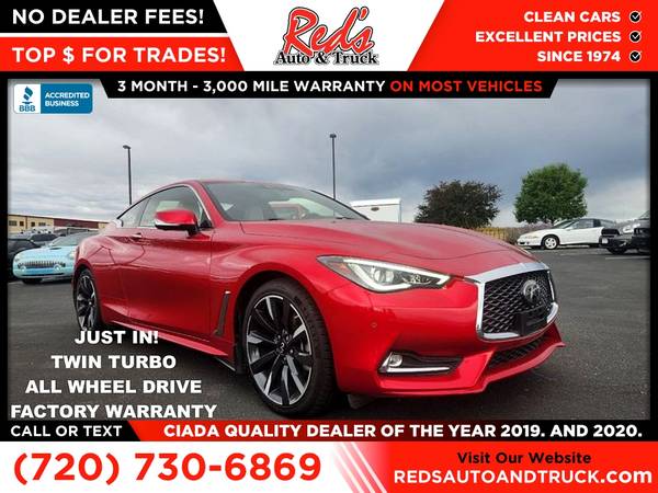 1 2022 Infiniti Q60 Q 60 Q-60 LUXE AWD FOR 1