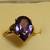 Vintage Pear-Shaped Amethyst Ring 10K Gold 5 thumbnail