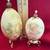 (2) Decorative Eggs On Gold Pedestals 2 thumbnail