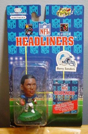 1996 SLU Corinthian Headliners Barry Sanders Detroit Lions HOF Nice 1