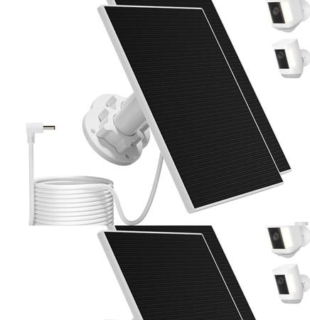 2 pack Solar Panel Compatible with Ring Camera Spotlight Cam Plus/Batt 1