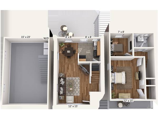 $2,284 / 1br - 700ft2 - Alden Apartments - 1 Bedroom Townhome with Den and Upgraded Kitchen (Rahway)63676328593155121