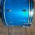 LUDWIG 1970S BLUE SILK DOUBLE BASS DRUM SET BLUE OLIVE BADGE 6 thumbnail