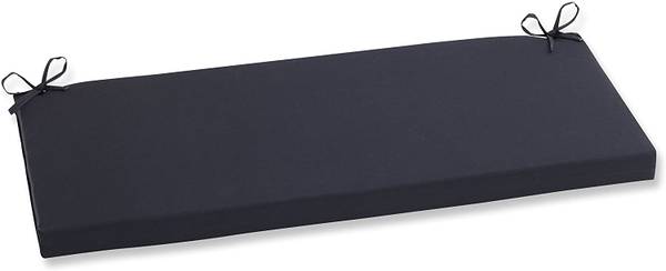 Black Pillow Perfect Out/Indoor Fresco Bench/Swing Cushion 45"x18" NEW 1