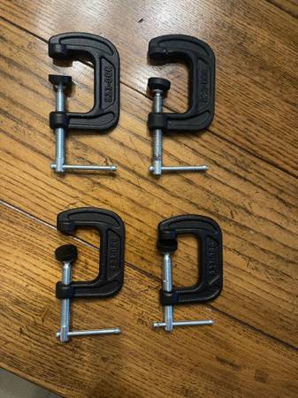 3 Inch C-Clamp Set, Heavy Duty Husky Steel C Clamp Industrial Strength 1